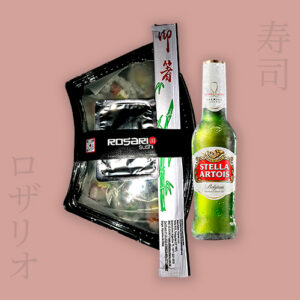 Combinado Rosario Sushi x 12 Piezas + Stella Artois. Bot x 330ml